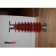Red Color Polymer Post Insulator , 46kv Post Insulator For Switch Gear Parts