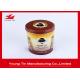 Full Color Printing Empty Metal Coffee Tins With 0.23 MM Tinplate Material YT1191