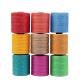 240 Colors Boho Customized Polyester Wax Bonded Braided Thread 1.0mm for Leather Sewing
