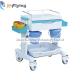 ABS plastic hospital Instrument Treatment Medical Trolley Cart