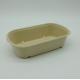 Hot Cold Molded Pulp Trays Microwavable No Artificial Coating Natural Kraft Color