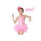 Childrens Ballerina Outfits / Dance Costumes Full Sequins Pink Pleated Tulle Skirt