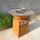 Outdoor Kitchen Smokeless Metal BBQ Grill Corten Steel Gas Barbecue Grill
