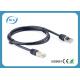 Black High Speed STP Patch Cable For Signal Routing Easily Distinguishable