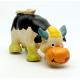 Lovely Latex cow shape dog teaser toy