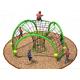 Metal Climbing Net Frame 6 Stand Rope Outdoor Playground For Kid