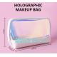 HOLOGRAPHIC MAKEUP BAG, PU TPU MATERIAL MAKEUP travel wash bag waterproof makeup bag cosmetic bags, ECO FIRENDLY PACKAGE