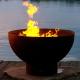 Wood Burning Corten Steel Round Fire Pit For Outdoor Camping