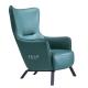 High Back Armchair Modern Leather or Fabric Leisure Chair