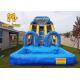 Super Slide Marble Inflatable Water Slide 3 Slides For Kids Inflatable Slide With Pool