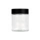 4oz Clear Glass Weed Jar Airtight Childproof  Flower Jar