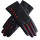 Wholesale hot sale women genuine leather driving gloves with button