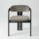 Black Solid Wood Frame Simple Design Nordic Light Luxury Dining Chairs