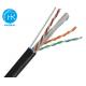 Jelly Filled UTP CAT6 Cable With Messsenger Outdoor Aerial Network Cable
