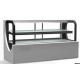 220V/50Hz Marble/Stainless Steel Refrigeration Equipment Dual Glass Insulation Cake Display Stand
