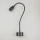 IP40 flexible snake led reading lamp bed indoor 3W Interior wall light led reading lamp for bedside