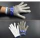 SS316 Wire  Class 5 Cut Resistant Protective Work Gloves Polyethylene Fibers