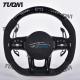 Customizable Leather/Carbon Fiber Mercedes Benz Steering Wheel with Easy Controls