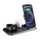 ABS Wireless Charger Station 15W Qi Fast Charger For Mobile Phone/Smart Watch/Headset