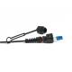 PVC / LSZH / PE IP67 Fiber Optic Cable Assemblies Black With 4 PCS LC Boot