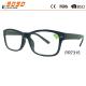 Fashionable reading glasses,power range +1.0 to +4.00,made of plastic frame ,silver metal parts in the frame