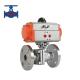 ASME API Standard Pneumatic Actuator Stainless Steel CF8 CF8M Flanged Ball Valve