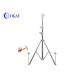 Stainless Steel 2.8m 3.8m Height Tripod Antenna Pole Portable