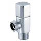 Square Brass Chrome-Plated Angle Valves With Slow-Open Switch