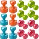 16Pcs Multi Color Magnetic Thumbtacks Metal Refrigerator Magnets For Classroom Kitchen Office