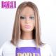 Straight Wave Colored Bob Wigs Pre Plucked #4 27 Short Style Average Size