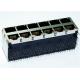 0833-2X6R-55-F Stacked 2x6 Conn Magjack 12Port 100 Base-T Rj45 Shielded