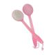 Pink Plastic Household Bath Body Brush With 39cm Extra Long Handle