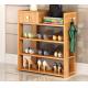 Simple style Wood grain Particle Board Shoe cabinet with many racks for choose