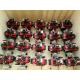 pneumatic rotary actuator red colour black caps actuator with polyester coating