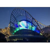 7200CD/Sqm 2R2G2B Glass Window Led Display See Through 150W/Sqm