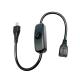 USB Micro B Male to Female Extension on off Push Button 501 Switch Cable