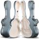 ABS Acoustic Guitar Hard Case Waterproof Foam Push T Shaped Concave Surface