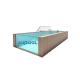 Custom Portable Fiberglass Gym Swimming Pool With Luxury Frame
