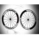 Water Transfer Printing Bicycle Wheel Decals Customized Size / Shape
