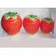 Strawberry Shaped Sealed Ceramic Kitchen Canisters 3 Set Hand Painted