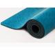 Custom Printing PU Natural Rubber Yoga Mat Wet Absorbance Blue Color