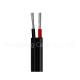 Twin Core Solar Panel Connecting Cables H1z2z2-K PV1-F PV Wire Heat Resistant