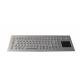 Panel Mount IP67 Dynamic Washable Vandal Proof Stainless Steel Industrial Keyboard