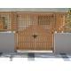 Wood Grain Finish Composite Garden Fence Panels , Waterproof Composite Picket Fence Panels