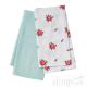 100 Cotton Woven Kitchen Towels Flower Design Fast Dry Environment Friendly