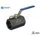 1 Piece Reduce Port Industrial Ball Valve Carbon / Stainless Steel DIN259 2999