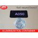 A050 Aluminum Foil Container Small Round Dish Round Bowl 8.2cm x 8.2cm x 3.7cm
