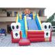 Blue Cat Outdoor PVC Tarpaulin Dry Slide Inflatable Garden Dry Slides For Parties