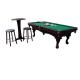 Deluxe Solid Wood Pub Pool Table With Ping Pong Conversion Top / Stool