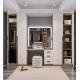 White Solid Wood Small Walk In Wardrobe Room Closet Shaker Style